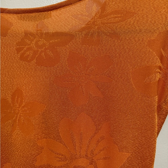 Zara stretchy jacquard tropical dress - Picture 5 of 5